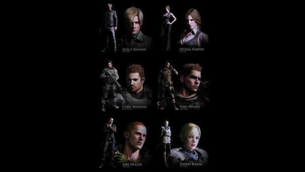 resident evil 6 playable characters