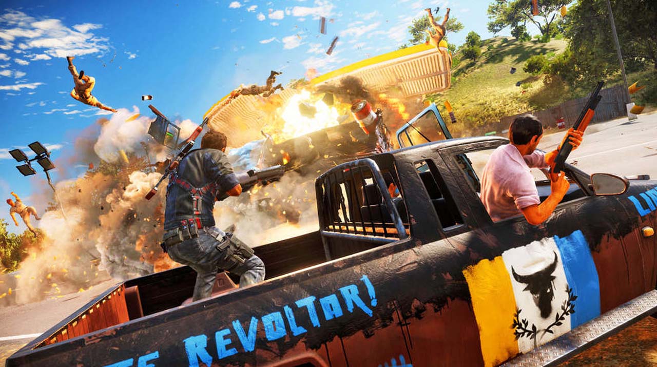 how do i hop in a vehicle turrent in just cause 3 for pc