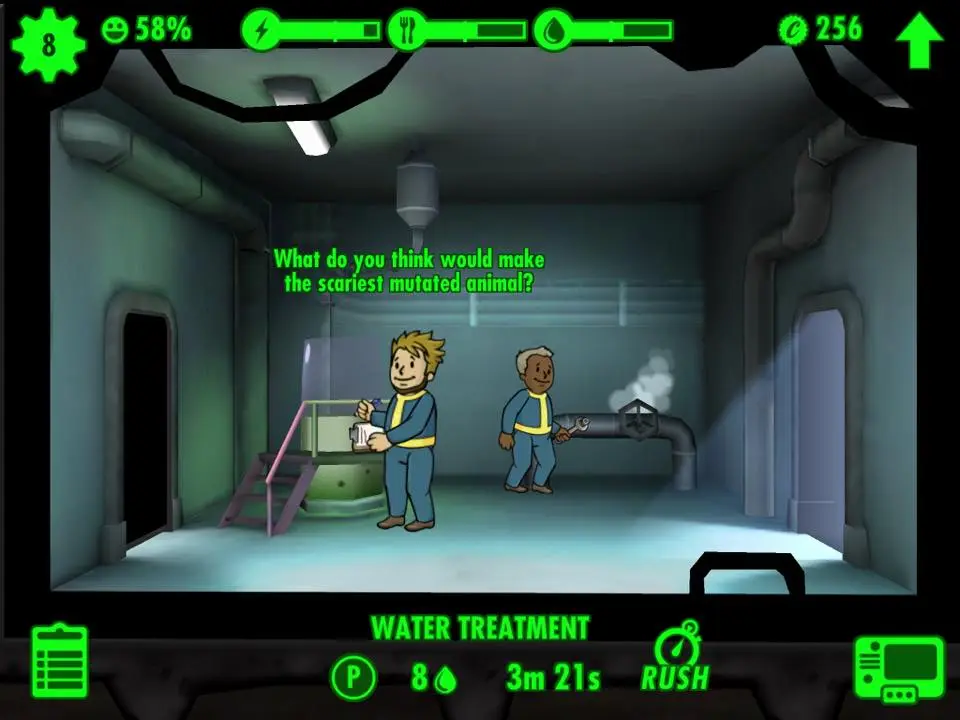 training fallout shelter