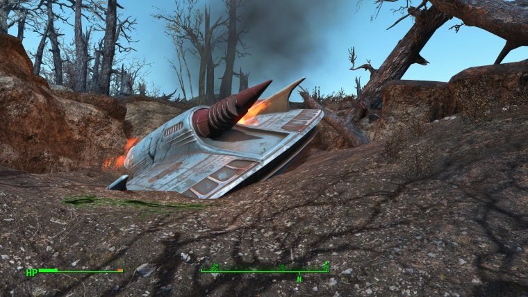 Fallout 4 Crashed UFO Alien Blaster