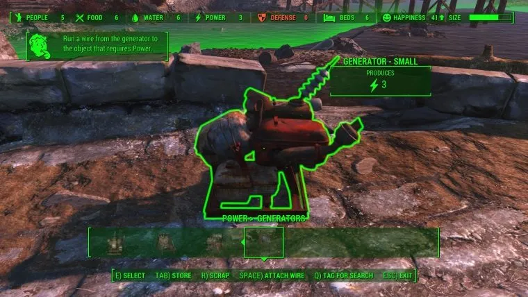 Fallout 4 Workshop Guide How To Connect Power Using Wires Attack