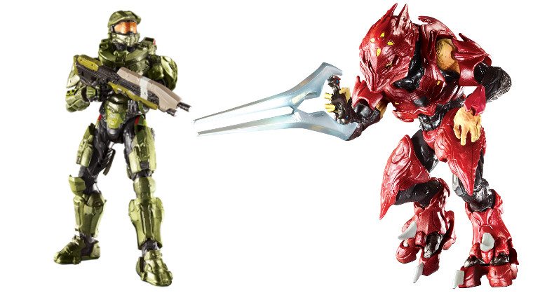 Halo Toys - Master Chief and Elite