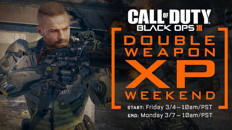 Call of Duty: Black Ops 3 Double Weapon XP Weekend