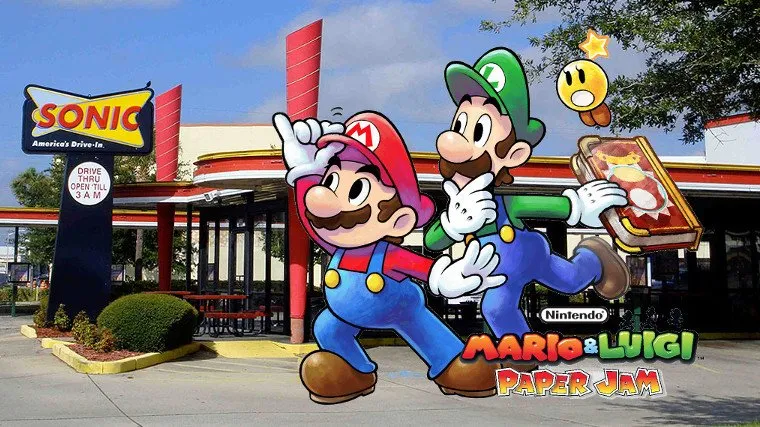 Mario & Luigi: Paper Jam and Sonic Drive-In