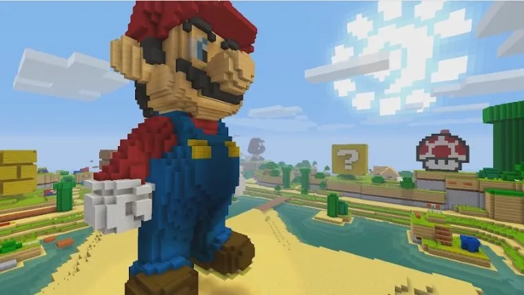 Oppervlakkig gijzelaar Postbode Minecraft Update Adds Official Mario Skins and Textures on Wii U | Attack  of the Fanboy