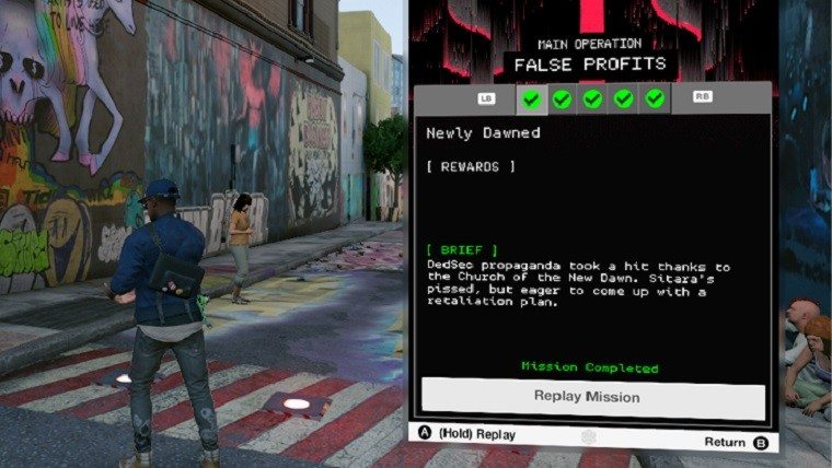 Watch Dogs 2 Update Patch Mission Replay