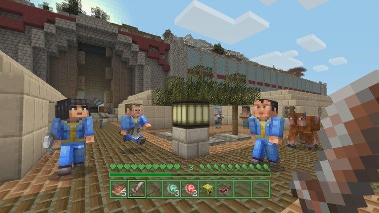 Minecraft And Fallout Combine In New Mash Up Pack For Consoles Attack Of The Fanboy