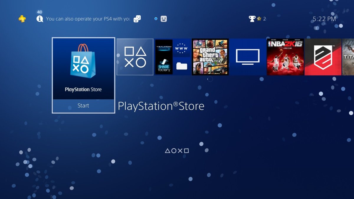 PlayStation 4 UI update