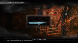 Nioh how to save and quit