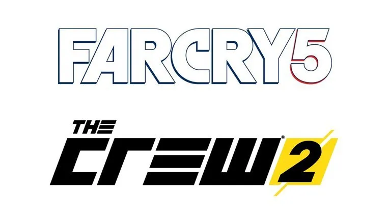 Far Cry 5 and The Crew 2 logos