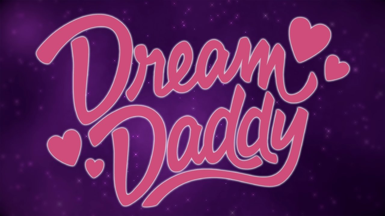 Daddy made. Название с Dream. Дрим Дэдди. Dream Daddy шрифт. Dream Daddy a dad dating Simulator Art.