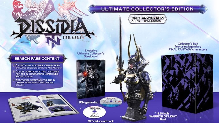 Dissidia: Final Fantasy NT Launching in January; Special Editions