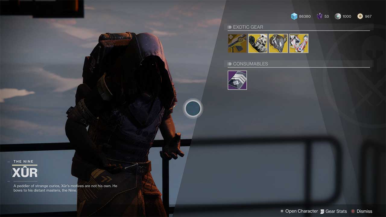 Destiny 2 Xur Inventory And Location For October 11th 14th