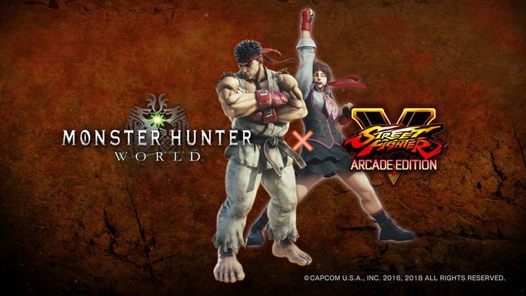Monster Hunter World Street Fighter V