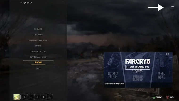far cry 5 pc how do i get to roster screen?