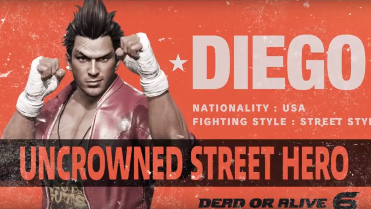 Diego Rig Join Dead Or Alive 6 Roster Attack Of The Fanboy