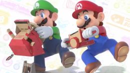 Luigi and Mario using Labo