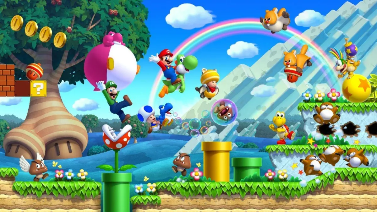 Mario Characters Jumping