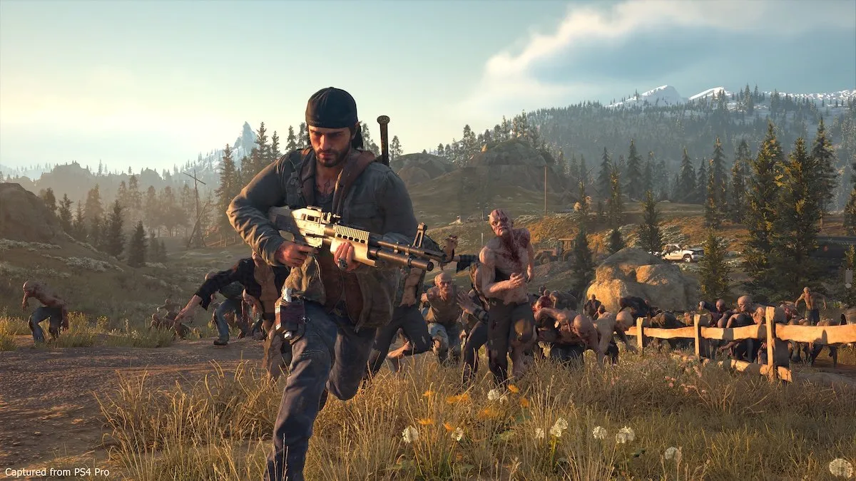 Escaping the horde in Days Gone