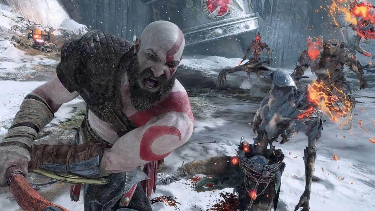 Kratos fighting