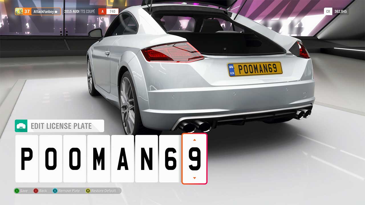 How to Change License Plate in Forza Horizon 15  Attack of the Fanboy