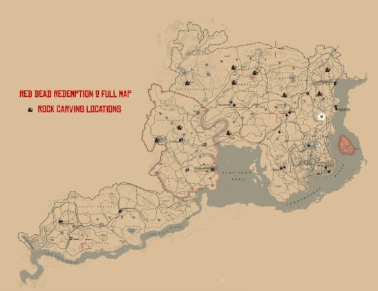 Red Dead Redemption 2 All Rock Carving Locations | Attack of the Fanboy