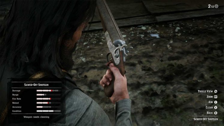 rdr online worn weapons