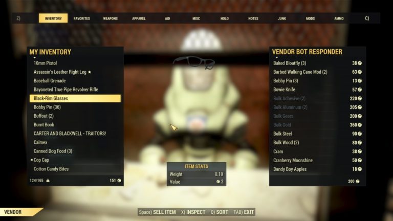 Fallout 76 Where To Sell Items Attack Of The Fanboy