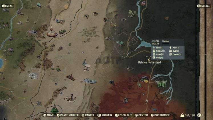 Fallout 76 All Workshop Locations