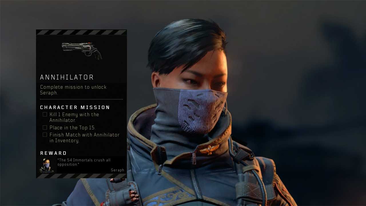 One of the more popular Specialists in Black Ops 4 is Seraph. 
