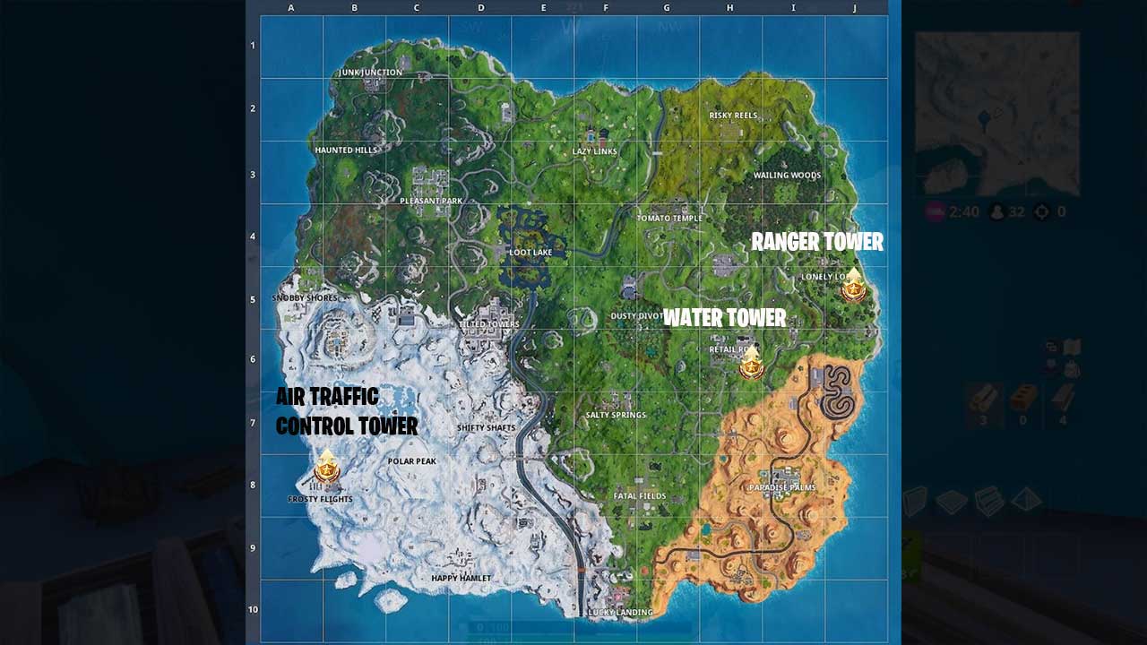 Air Traffic Control Tower Location Fortnite Fortnite Dance On Top Of Air Traffic Control Tower Location Season 7 Week 5 Challenge Attack Of The Fanboy