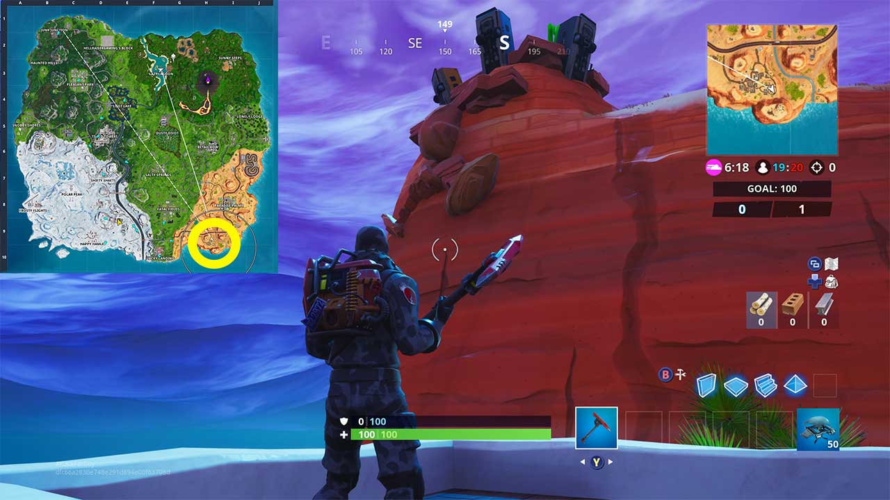 Fortnite Giant Face Locations Challenge Fortnite Giant Face Locations In Desert Jungle And Snow Attack Of The Fanboy
