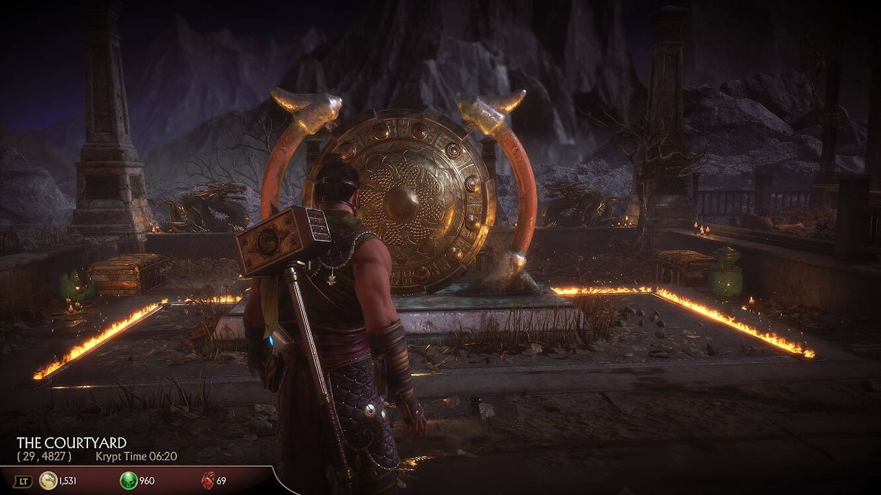 Mortal Kombat 11 How To Open The First Big Door In The Krypt Attack