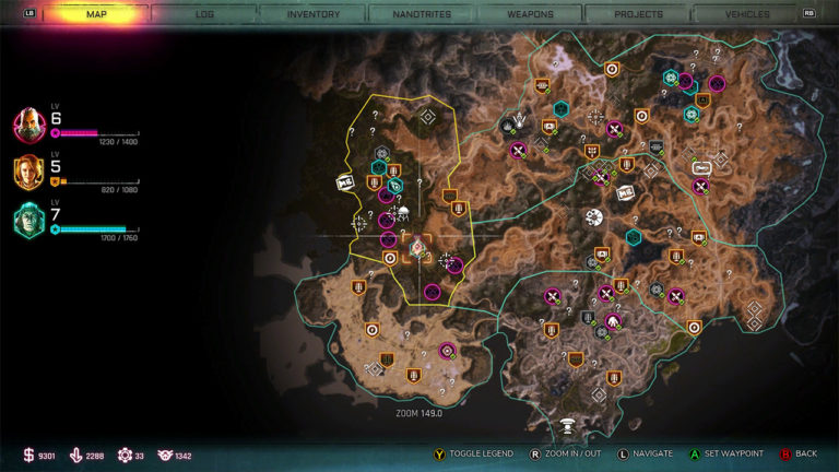 rage 2 ark locations map