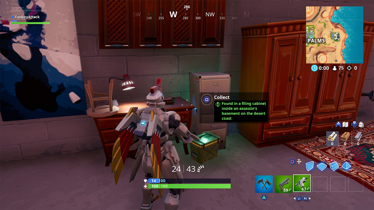 Fortnite Fortbyte 74 Found in a Filing Inside an Assassin's