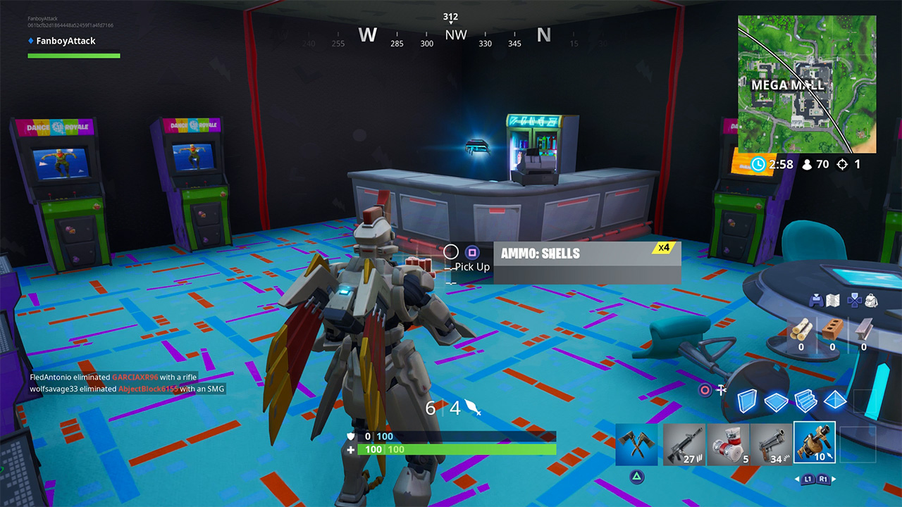 Fortnite Arcade Location Fortnite Fortbyte 79 Location Found Within An Arcade Attack Of The Fanboy