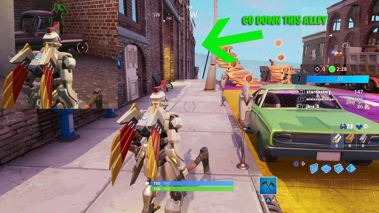 Fortnite Downtown Drop Jonesy Truck Fortnite How To Find Jonesy Near The Basketball Court Near The Rooftops And In The Back Of A Truck Attack Of The Fanboy