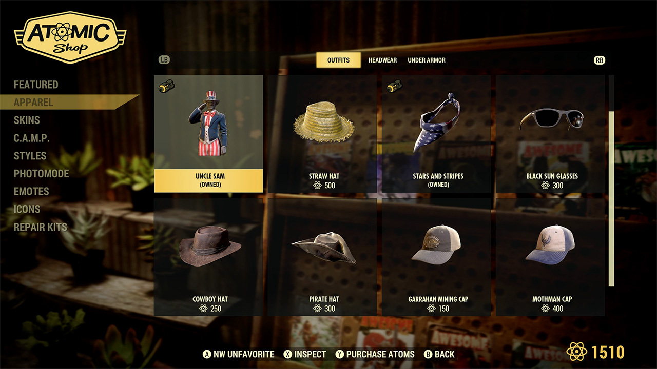 Fallout 76 Nuclear Winter How to Change Outfit Attack of