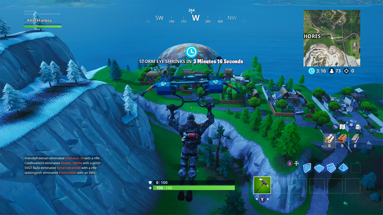 Fortnite East Of Snobby Shores Fortnite Fortbyte 89 Accessible By Flying The Scarlet Strike Glider Through The Rings East Of Snobby Shores Attack Of The Fanboy