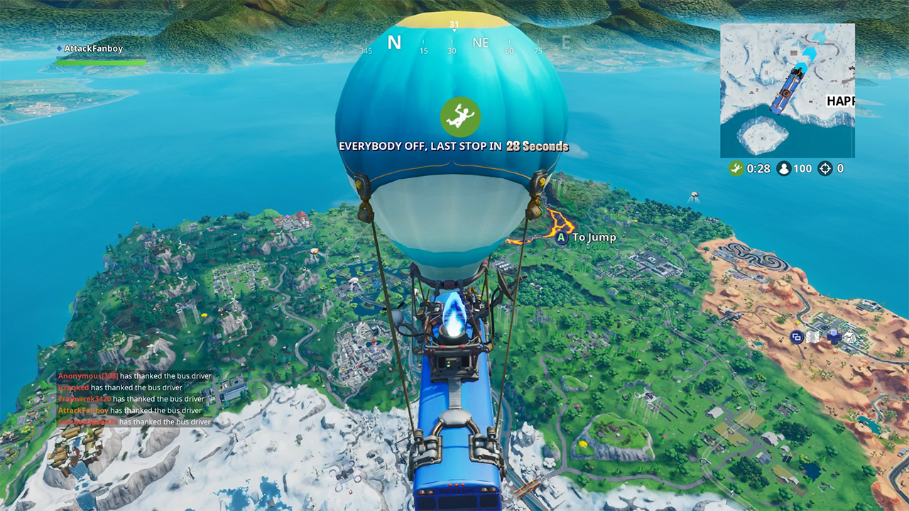tip the bus driver fortnite