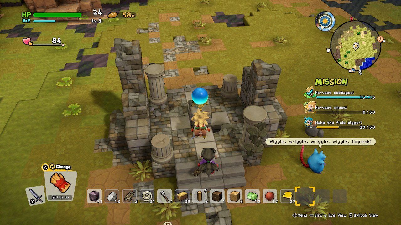 in dragon quest builders what does leveling you city do