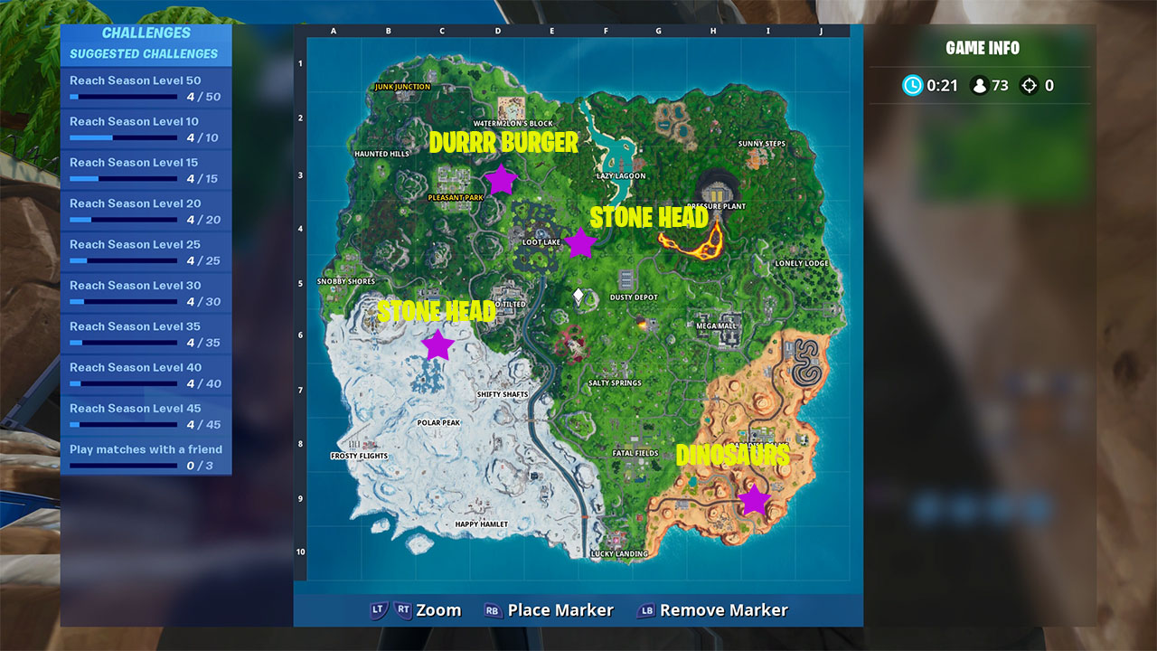 Fortnite Season 10 Visit Drift Painted Durrr Burger Head, Dinosaur