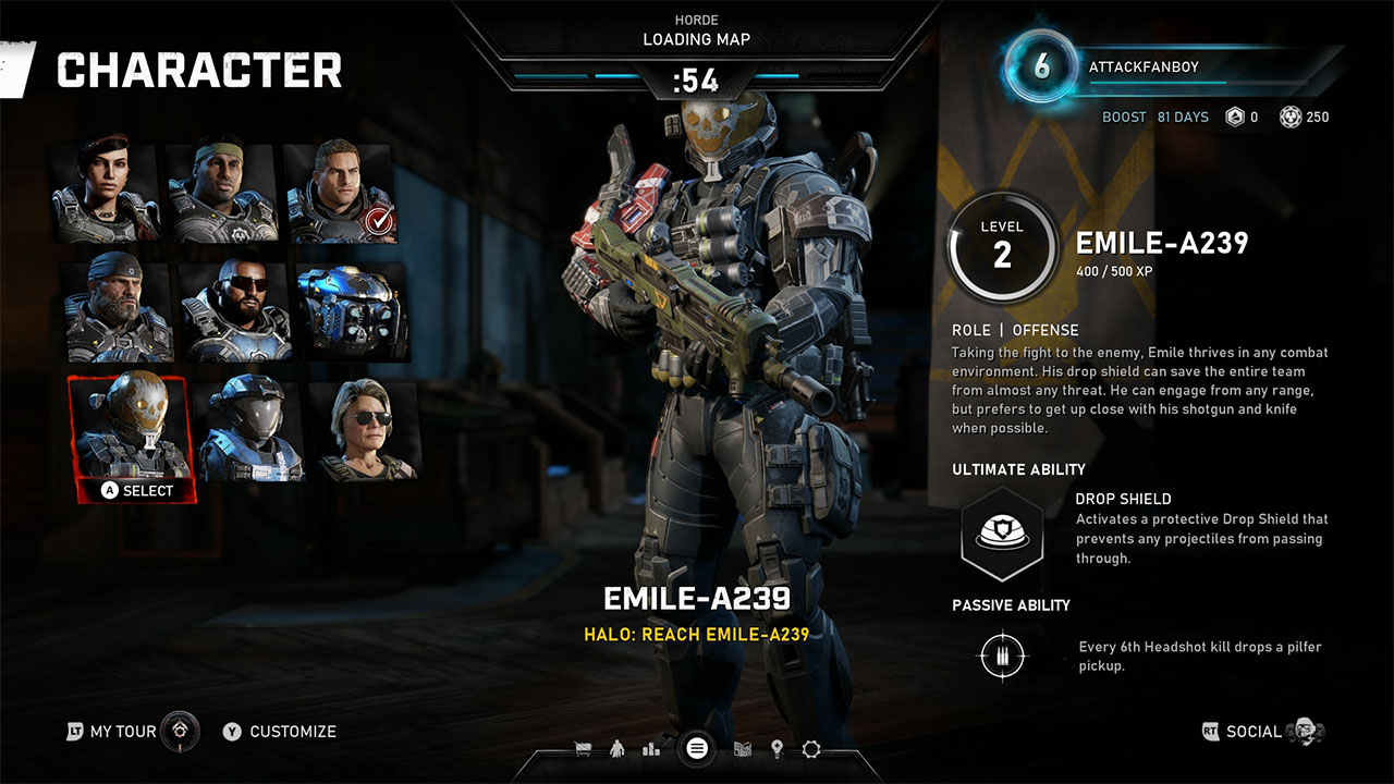 Gears 5 How to Change Characters Attack of the Fanboy