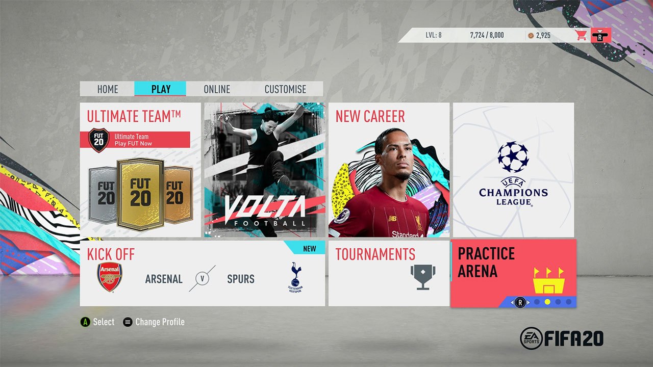 Practice Arena FIFA 20: How to Open Practice Arena, Change Practice Arena Player ...