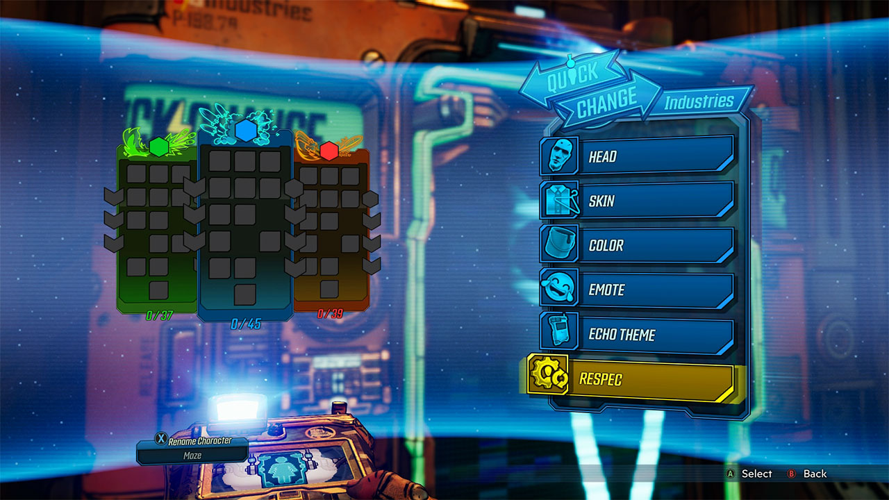 Borderlands 3 How to Reset Skill Points, Respec Character Attack of