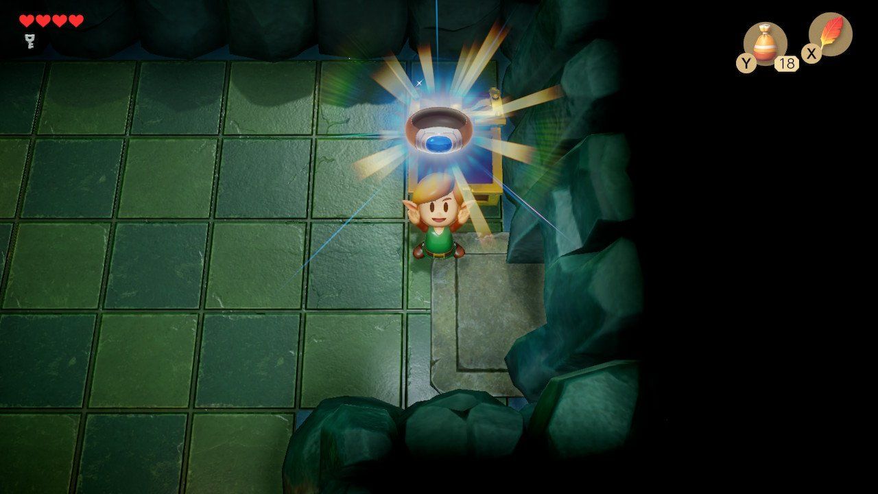 Legend of Zelda Link's Awakening How To Lift Big Pots Attack of