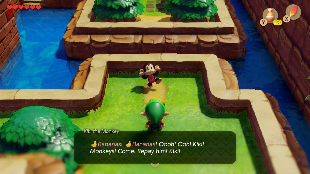 Legend of Zelda Link's Awakening Where To Trade Bananas Attack of