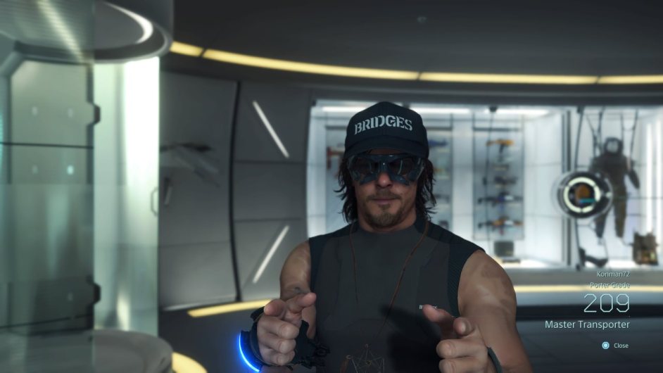 Death stranding hats and glasses