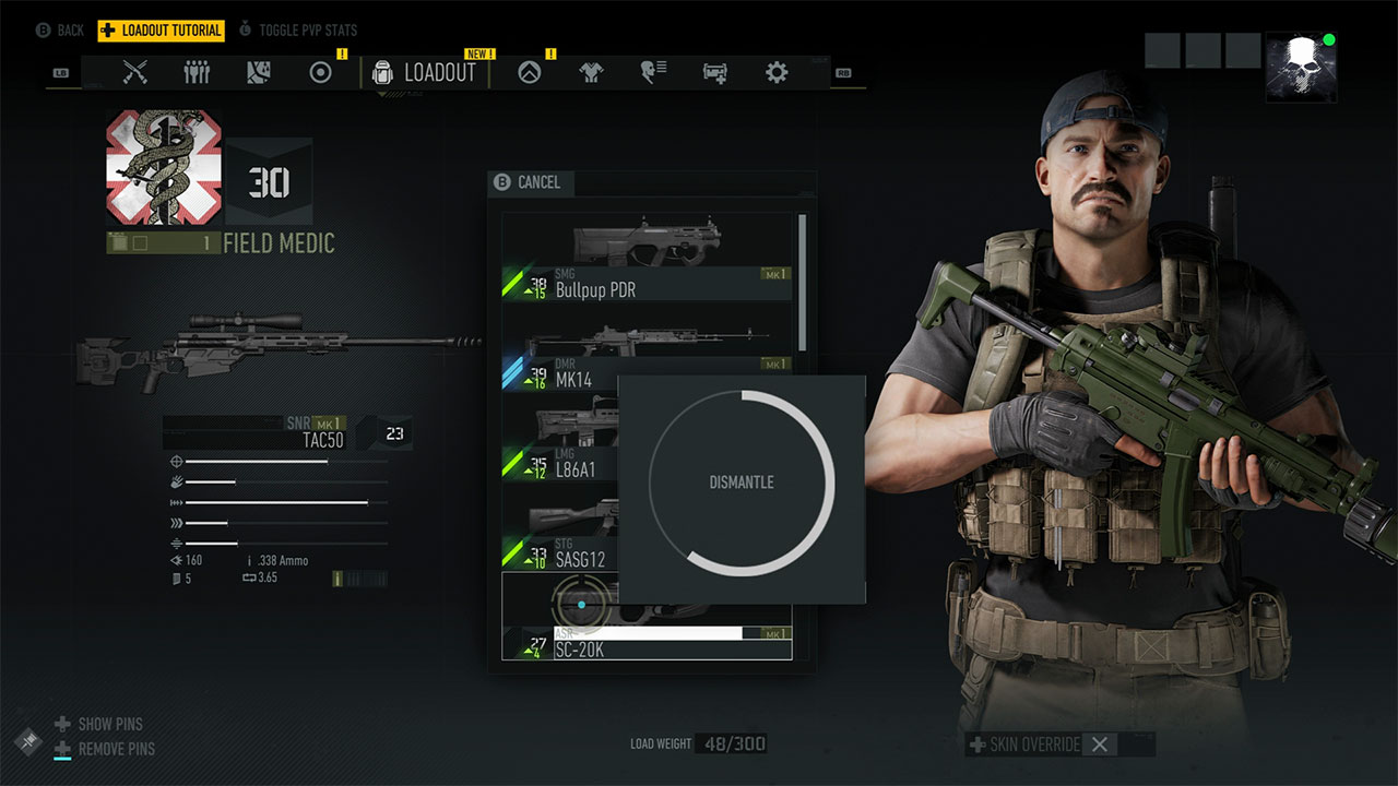 Ghost Recon Breakpoint How to Dismantle Weapons and Gear Attack of