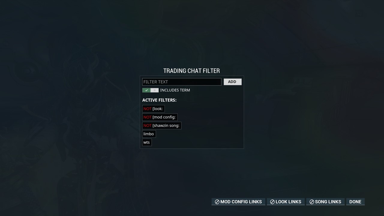 can you trade in warframe via the app